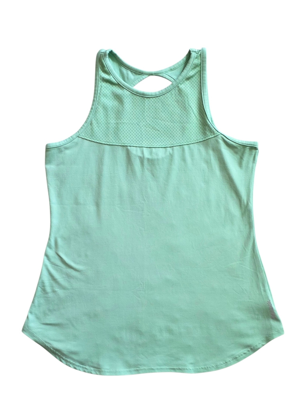 ​Reebok Mint Green Mesh Panel Cutout Back Tank Top Size Medium